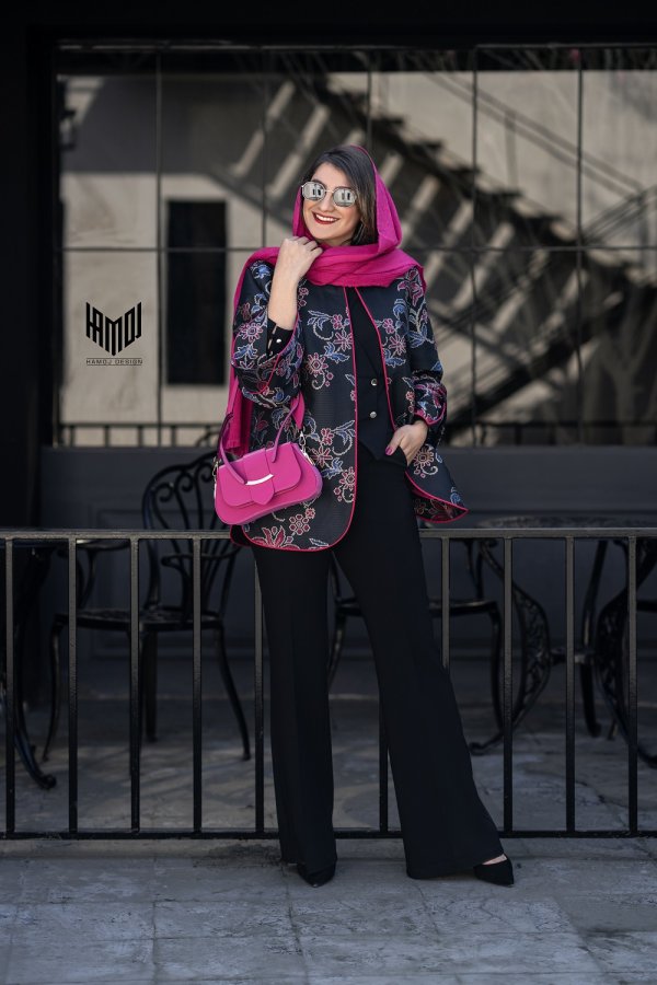 مانتو مدلD & G سرخابی