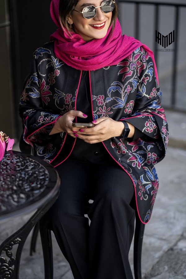 مانتو مدلD & G سرخابی